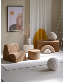 Barna kordbársony gyerek fotel Cloud – Wigiwama