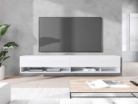 Függesztett TV szekrény Adenuk 140 MDF (fehér + fehér gyapjú) . 1106324