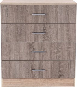 Miami komód 4 fiókos 80x92 cm yorki tölgy-sonoma tölgy