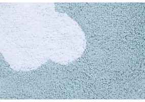 Világoskék mosható kézi szövésű pamut gyerek szőnyeg 70x100 cm Mini Dream – Lorena Canals