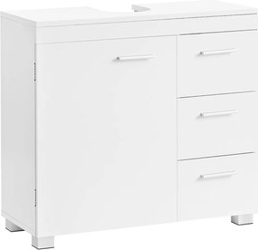 IVY mosdó alatti szekrény, 30x70x64 cm, fehér Vasagle