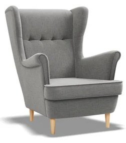 Uszak Mini fotel, fonott, szürke