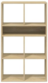 könyvszekrény sonoma színű 66x31x112 cm szerelt fa