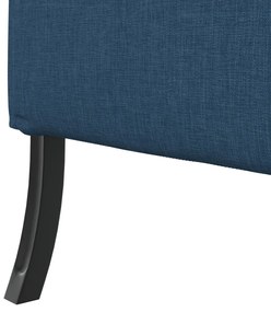 magas háttámlás kanapé kék 109x56x121 cm szövet