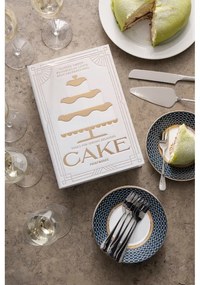 Fehér-ezüstszínű rozsdamentes acél desszertes villa szett The Essentials Cake Tools – Printworks