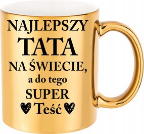 Arany Bögre A Világ Legjobb Apukája Ajándék Születésnapra Karácsony+csomagolás