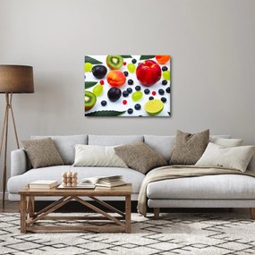 Vízcseppekkel ellátott gyümölcs képe (70x50 cm)