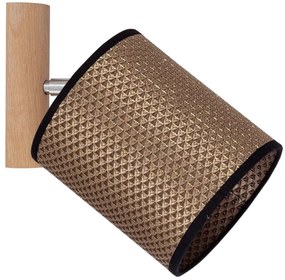 Spot-Light 2017400711553 - BENITA falra szerelhető spotlámpa 1xE27/25W/230V, tölgy