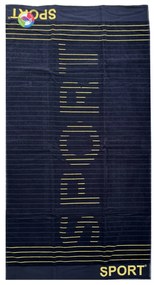 Sport Fekete-sárga strandtörölköző