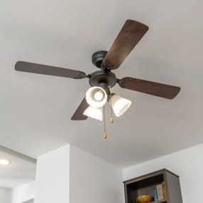 ZEVENTI - Mennyezeti ventilátor ZURRIOLA 3xE27/60W/230V