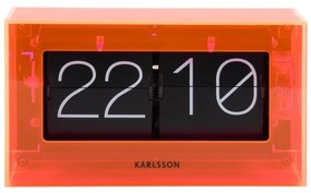 Karlsson 5976OR design fali/asztali billenő óranarancssárga, 21 cm