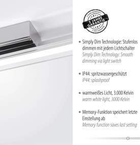 Paul Neuhaus modern tükör világítás timon króm pln9108-17