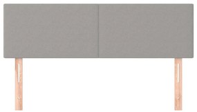 2 db világosszürke szövet fejtámla 72 x 5 x 78/88 cm