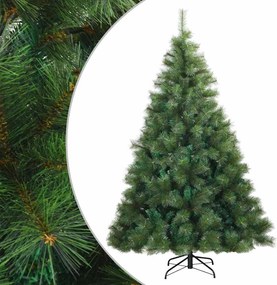 vidaXL Műanyag Hajtogatós Karácsonyfa állvánnyal Zöld 180 cm PVC, acél