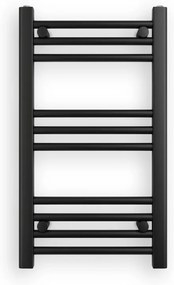 Fekete 400x700mm törölközőszárítós fürdőszobai radiátor Welland Lux | Készletről | Gyors kiszállítással