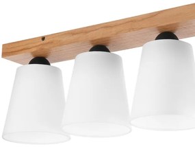 Felületre szerelhető csillár LULA 4xE27/60W/230V tölgy