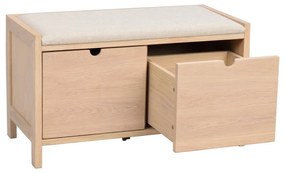 Natúr színű pad Hillmond – Rowico