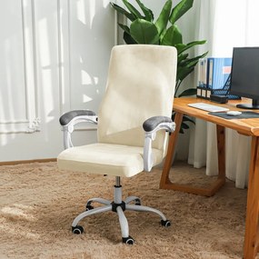 ForgószékHuzat (M-es, bársonyos, 1 részes, bézs)