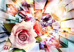 Fotótapéta Rózsa absztrakt vinil geometria 254x184 +ragasztó