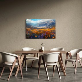 Kép - Festett hegyi táj II. (90x60 cm)