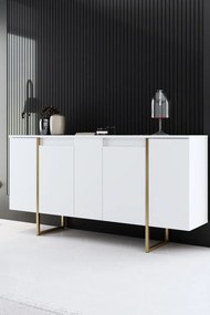 Luxe - fehér/arany komód