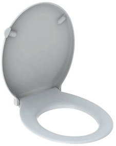 GEBERIT Selnova Comfort WC-ülőke inox zsanérral, akadálymentes, fehér