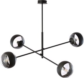 Emibig modern függeszték linear fekete átlátszó emi1168/4
