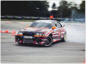 Poszterek 135x100 Bmw Drift Gumiabroncsok égetése