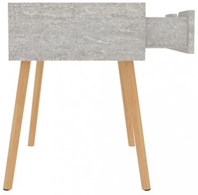 2 db betonszürke szerelt fa éjjeliszekrény 40 x 40 x 56 cm