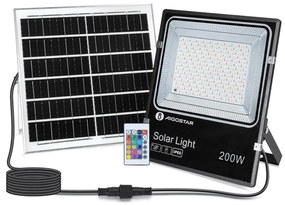 Aigostar - LED RGB állítható szolár reflektor LED/200W/3,2V IP66 + DO