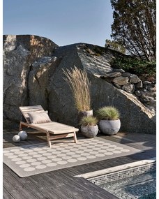 Barna-bézs kültéri-beltéri futószőnyeg 70x240 cm Hugo Walnut Linen – Pappelina