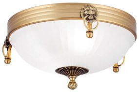 Orion DL 7-522/31 - Mennyezeti lámpa ROCCA 2xE27/60W/230V átm. 31 cm bronz/fehér