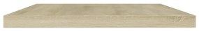 4 db sonoma-tölgy színű forgácslap könyvespolc 60 x 10 x 1,5 cm