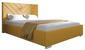 ISAIAH 22 STANDARD ágy 120x200 cm - ezüst lábak Sárga