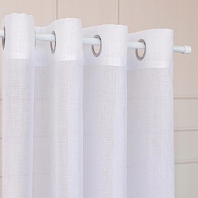 Nala Függöny készre szerelve 140x250cm, fehér szín