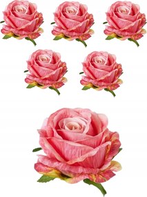 6x Mesterséges rózsa kötés fej bimbó mesterséges virágok rózsák