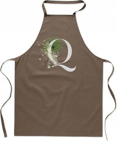 Konyhai Kötény Bézs Q Betűvel Queen név konyha királynő FA_395_b