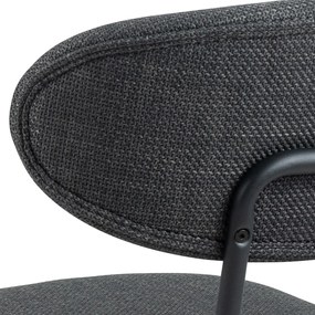 Antracitszürke étkezőszék szett 2 db-os Denise – Actona