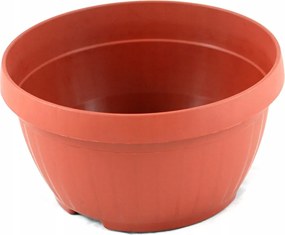 Tál 17cm terrakotta színben, lyukakkal 50db