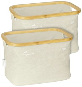 Textil tárolókosár szett 2 db-os 38x26x26 cm Tom Tailor – Wenko