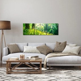 Kép - Varázslatos rét tele pitypanggal (órával) (90x30 cm)