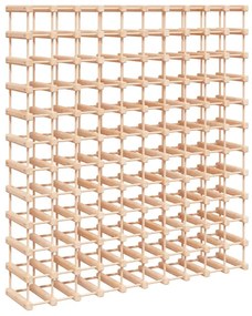 tömör fenyőfa bortartó 120 palackhoz 112,5x23x123,5 cm