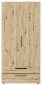 MARO gardróbszekrény 100x213 cm, artisan tölgy