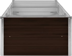 vidaXL barna horganyzott acél kerti magaságyás 240 x 80 x 45 cm