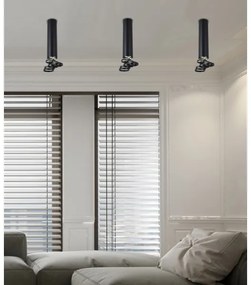 Csillár TUBA 1xGU10/50W/230V fekete