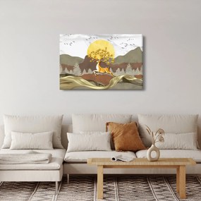 Egy szarvas képe (90x60 cm)