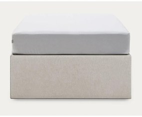 Bézs kárpitozott ágyneműtartós egyszemélyes ágy 90x190 cm Matters – Kave Home