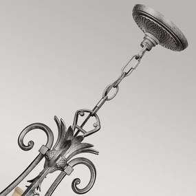 Hinkley HK-PLANT10-PL - Csillár láncon PLANTATION 10xE14/40W/230V ezüst