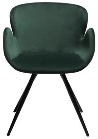 Zöld kárpitozott karfás étkezőfotel Gaia – DAN-FORM Denmark