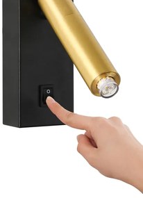 Brilagi - LED Fali spotlámpa MAYA 1xG9/7W/230V fekete/arany